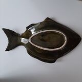 Vintage olive green fish Slurry