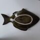 Vintage olive green fish Slurry
