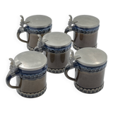 Set of 5 Rosenthal ceramic mugs