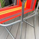 Pair of vintage folding camping chairs
