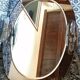 Mirror with its Italian smoked glass sconces Fontana Arte Isa 1970