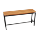 Vintage metal and wood console