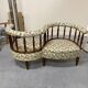 Napoleon III style conversation or confidant bench