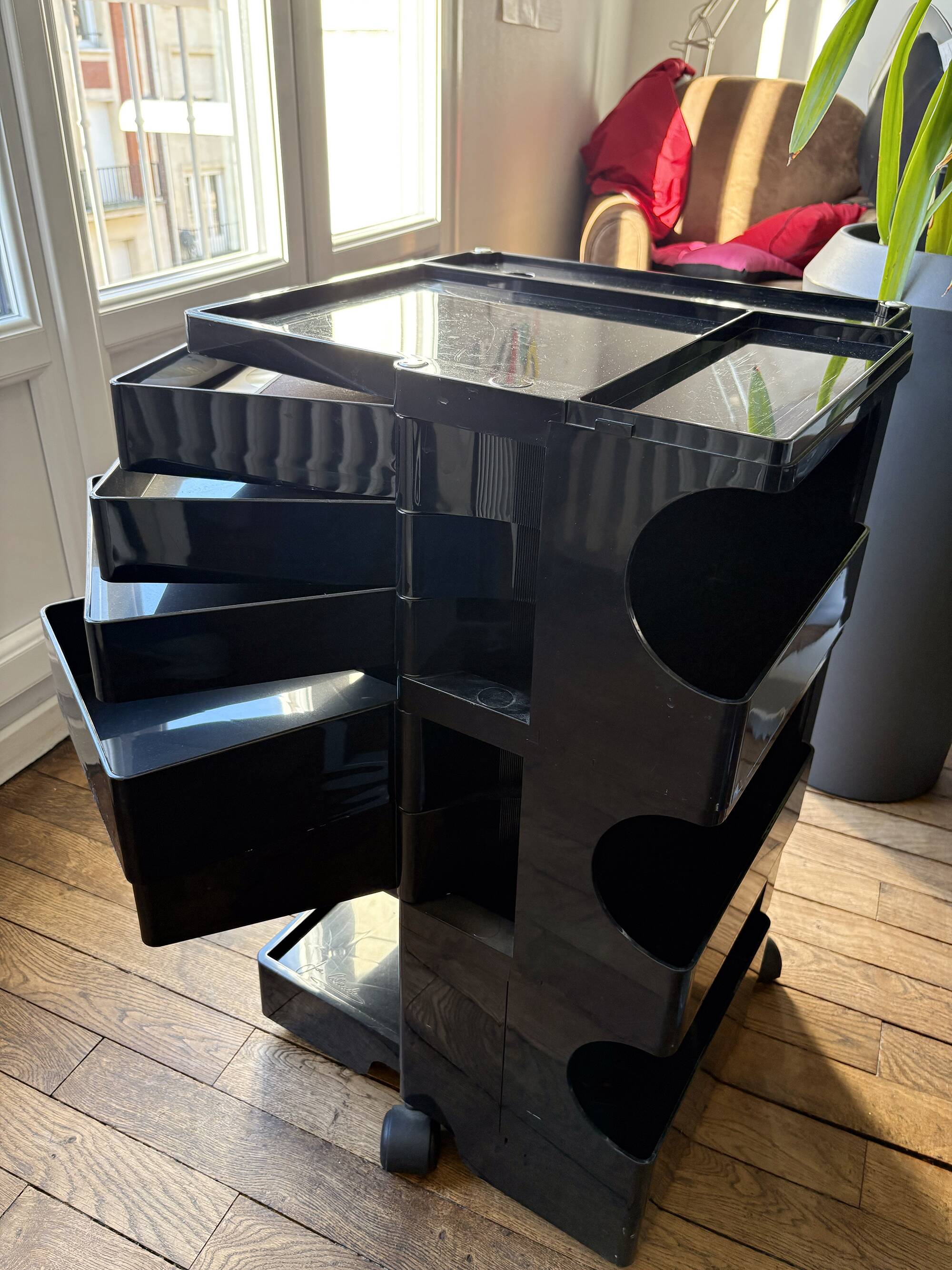 Boby B-Line trolley by Joe Colombo, designed by Joe Colombo, Italian design 1970.