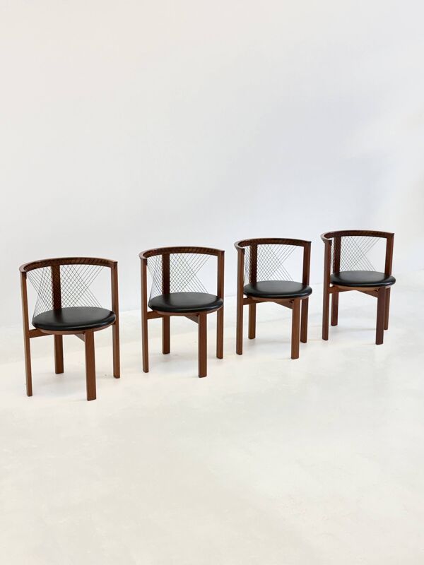 Ensemble de chaises Tranekær String par Niels Jørgen Haugesen