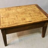 Coffee Table with Old Parquet Top