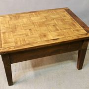 Coffee Table with Old Parquet Top