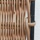 Side table in metal and rattan 50s