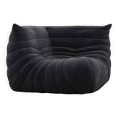 Togo armchair by ligne roset (2 modules available) – black diva leather – brand new condition