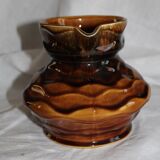 Sarreguemines pitcher in barbotine