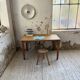 Oak desk with spindle legs, 1950s