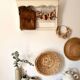 Antique wooden wall shelf