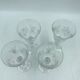 4 verres en cristal ciselés. Berlin Kusak Cut Glass Works.