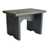 Vintage patinated grey stool