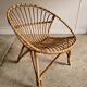 Fauteuil en rotin vintage