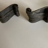 Set de 11 porte couteaux en fer battu Provence 1950