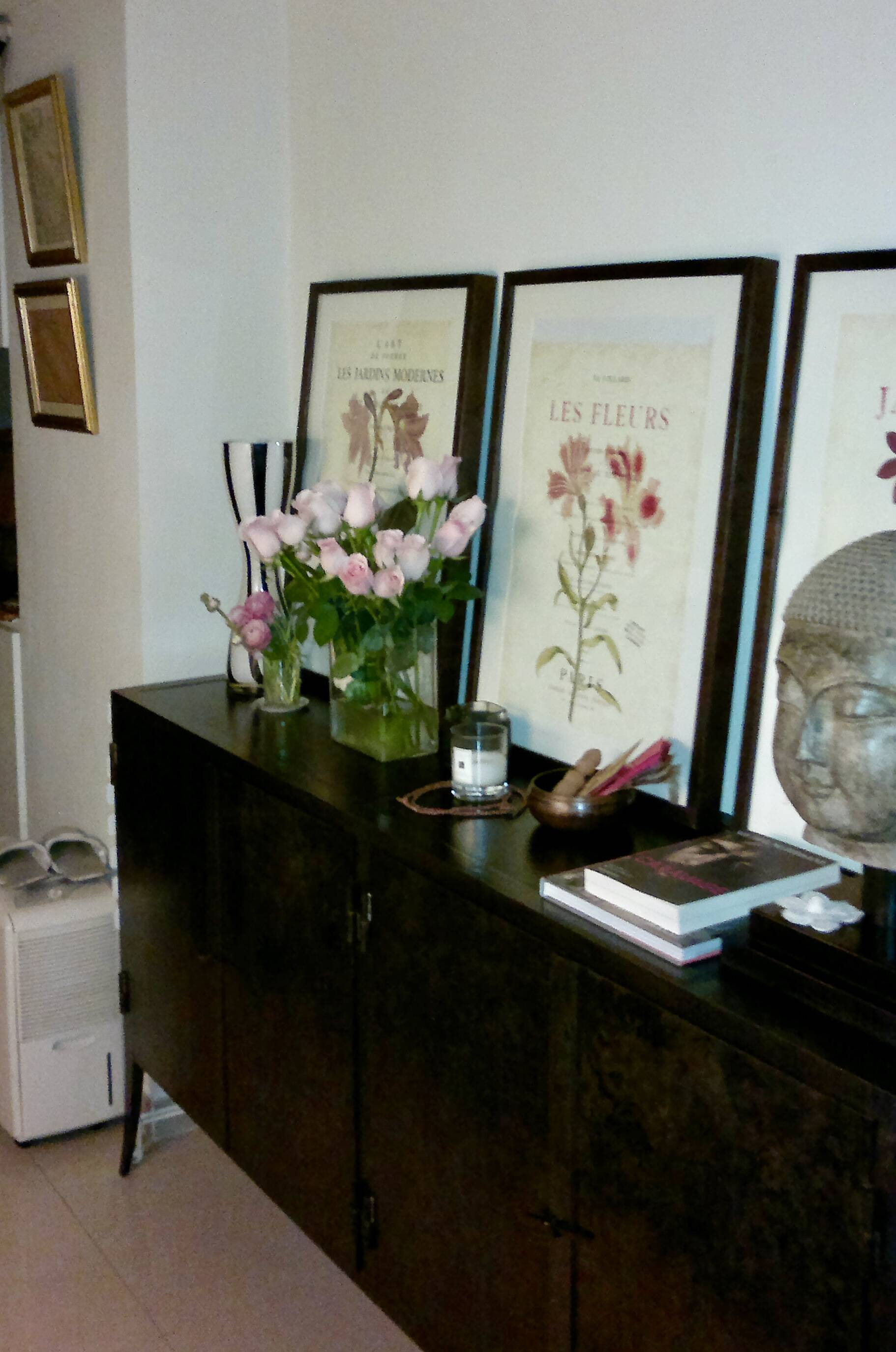 Black forged steel sideboard