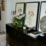 Black forged steel sideboard