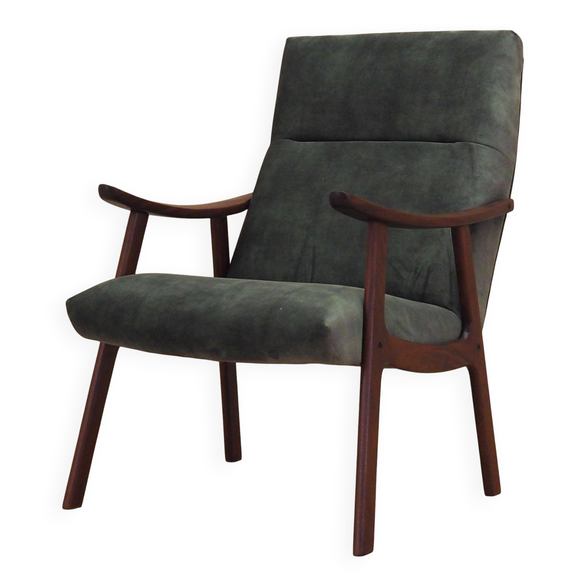 Fauteuil en teck, design danois, années 1970, production : Danemark