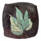 Decorative plate leaf signed