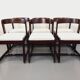 Set of 6 vintage Italian sleigh chairs by Mario Sabot