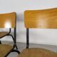 4 school chairs 1950