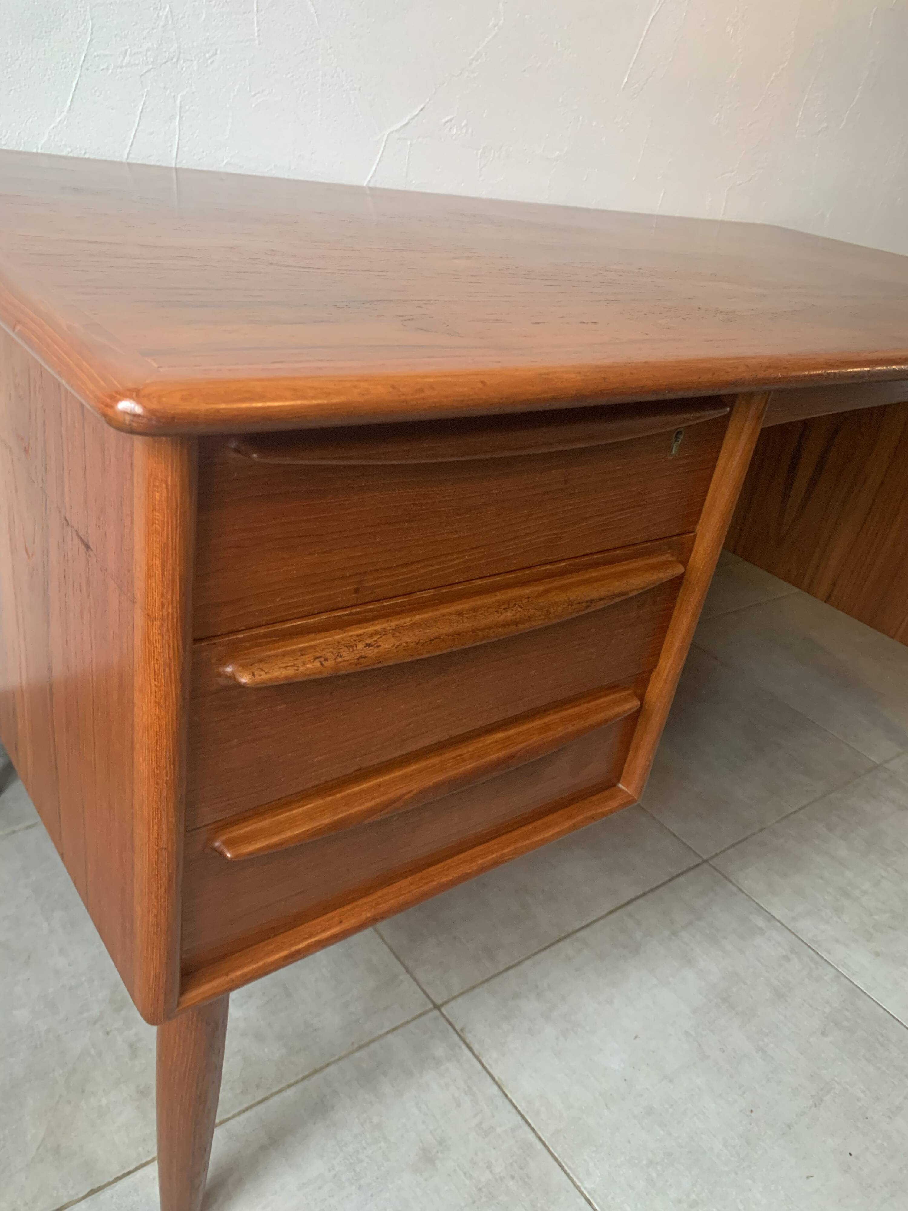 Danish Falster Teak Desk by Svend Madsen, 1960s