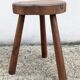 Vintage brutalist tripod stool