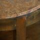 Table d'appoint ronde Art déco en hêtre et marbre, par un ébéniste danois, années 1940