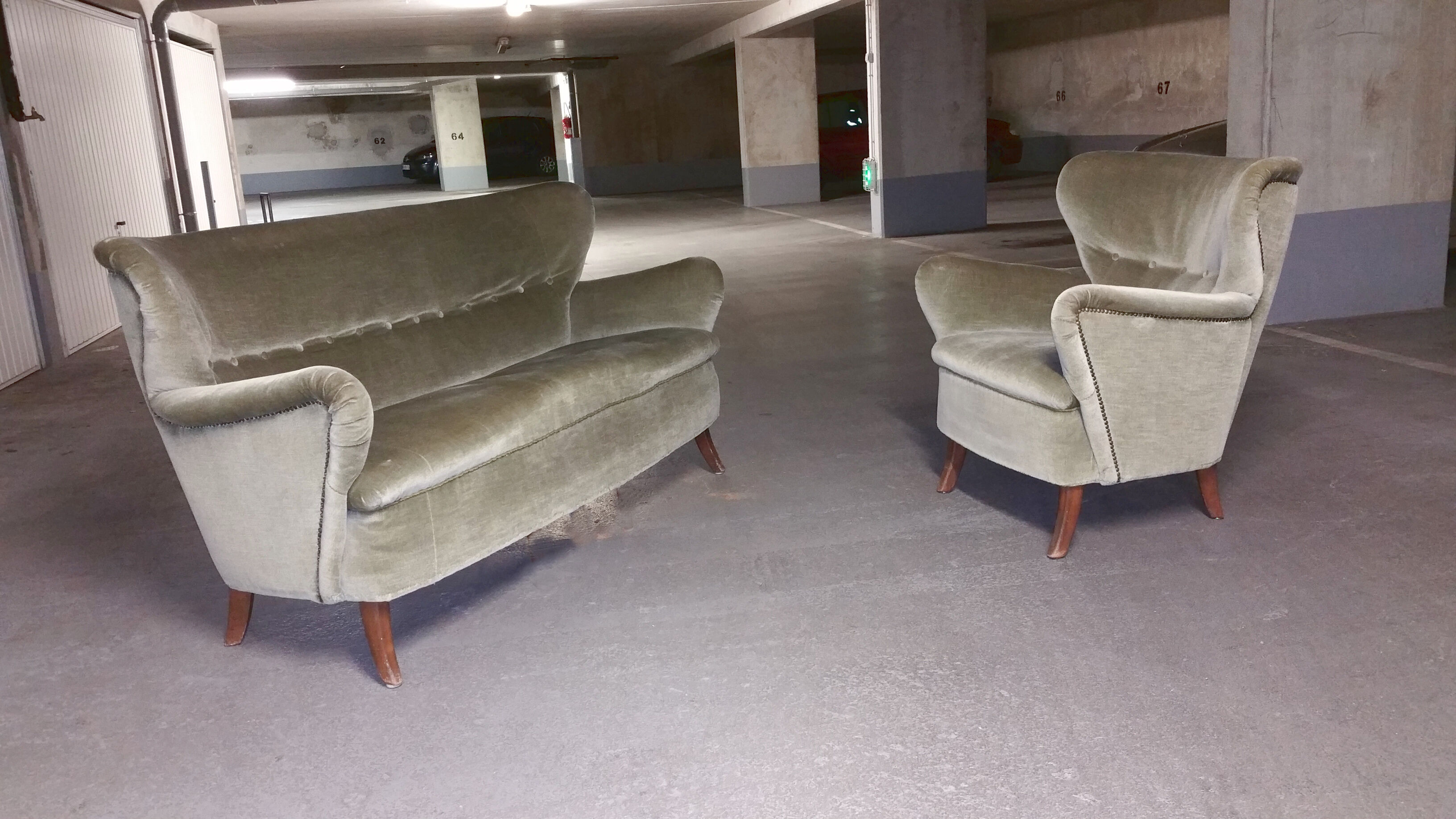 1/3 chairs Danish year 50 to ears