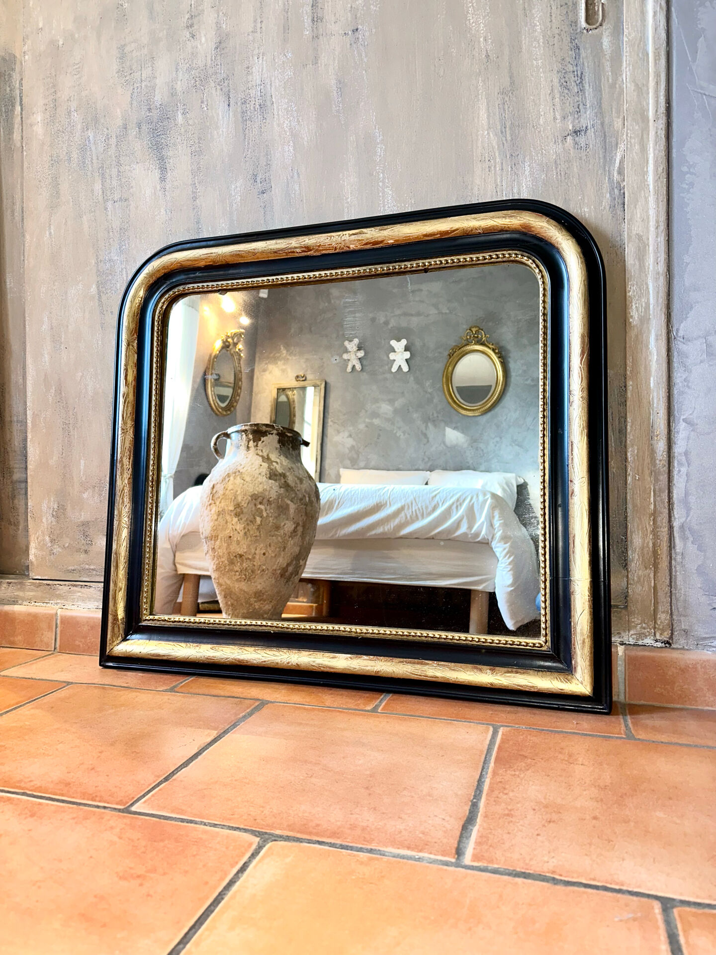 Miroir Louis-Philippe ancien doré XIXème