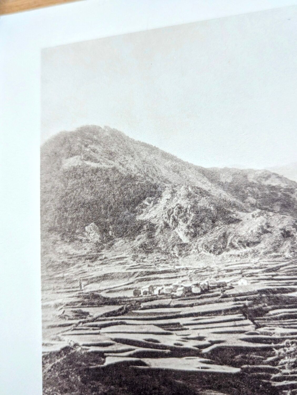 Gorge de la Têt, Pyrenees. Printed photo plate from 1937.