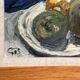 Original Swedish Oil on Panel – “Still Life” by Göran Brunius (1911–2005) – Signed