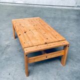Scandinavian Modern Design Solid Pine Coffee Table, 1970s