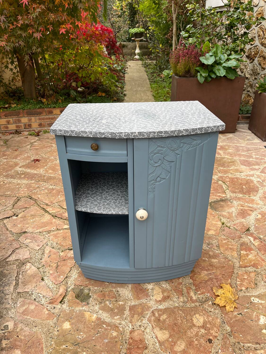 Revamped Art Deco bedside table