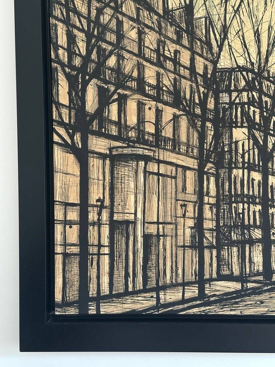 Bernard Buffet painting “Champs-Élysées and Arc de Triomphe” Print on t