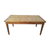 Farmhouse table with two extensions