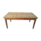 Table de ferme a deux rallonges