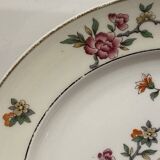 Set of 8 flat plates in Limoges porcelain