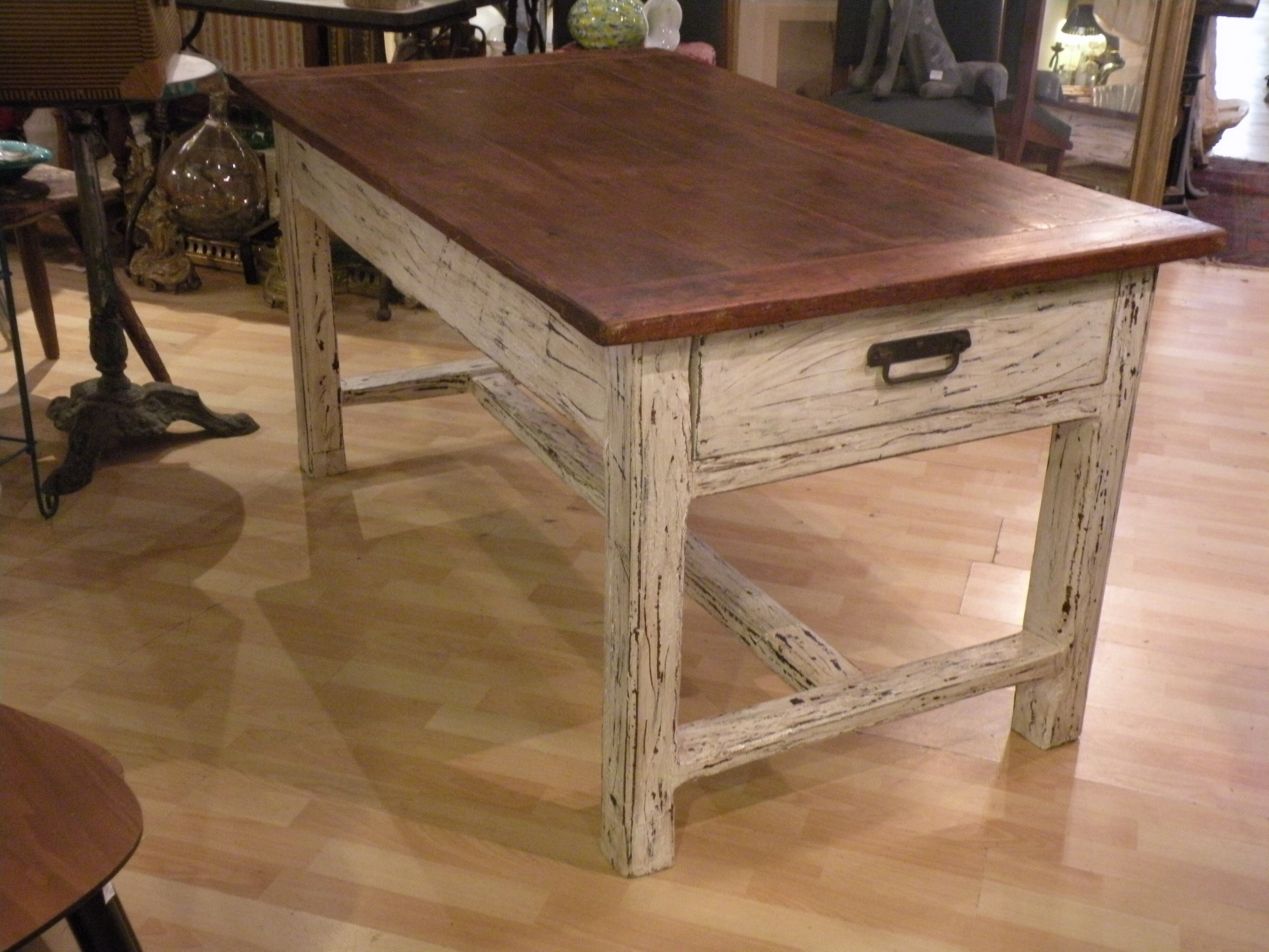 Farm table XIXth, in cherry