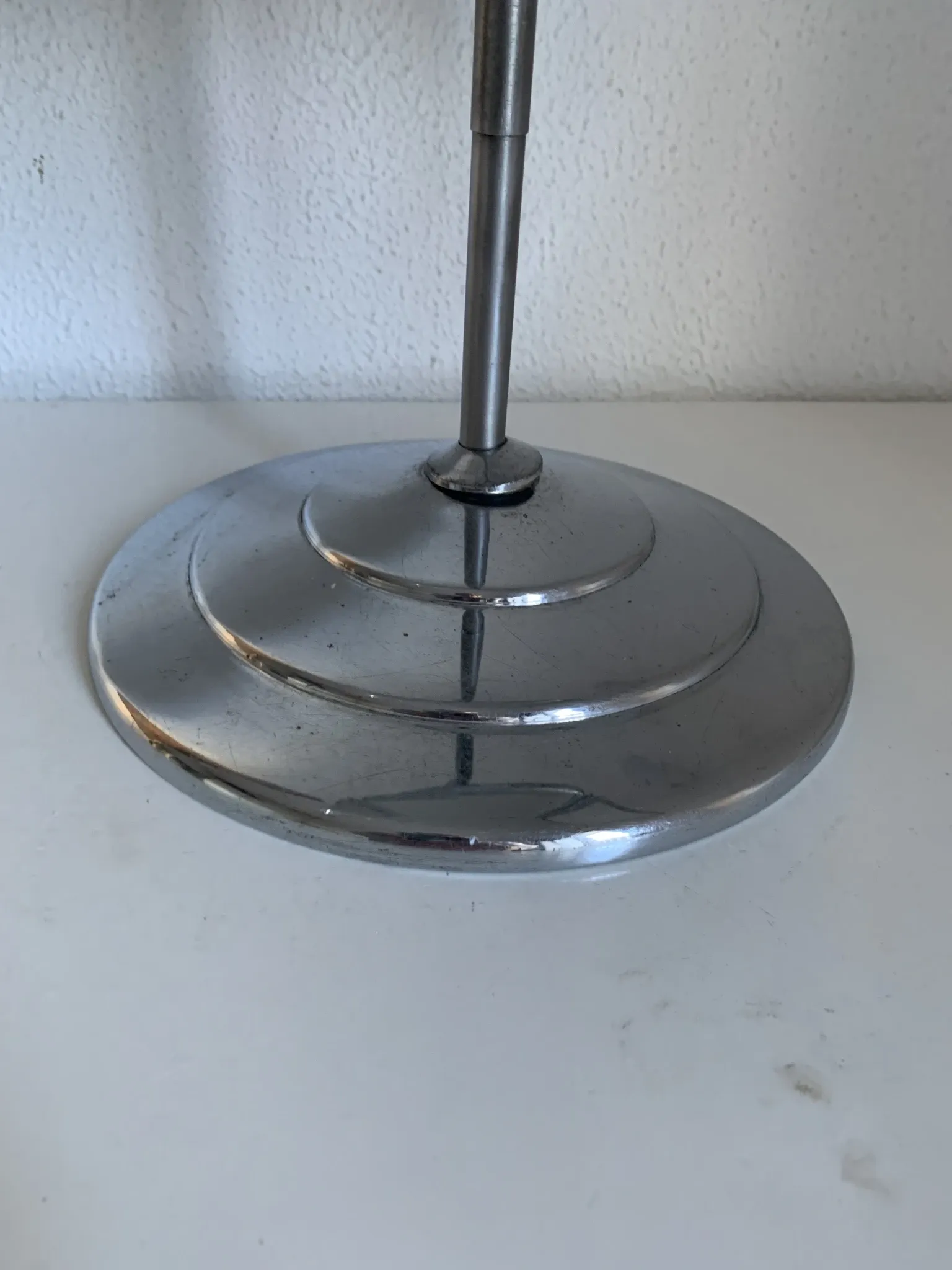 Vintage 1940 triptych barber mirror with bevelled edge - 40 x 35 cm