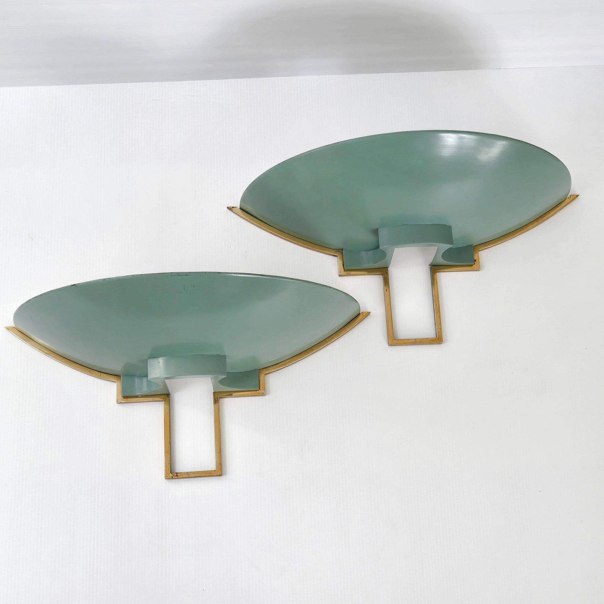 Paire d'appliques vintage 1940