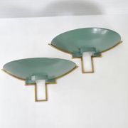 Paire d'appliques vintage 1940
