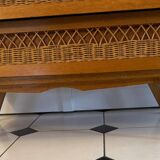 Vintage chest of drawers with compass feet