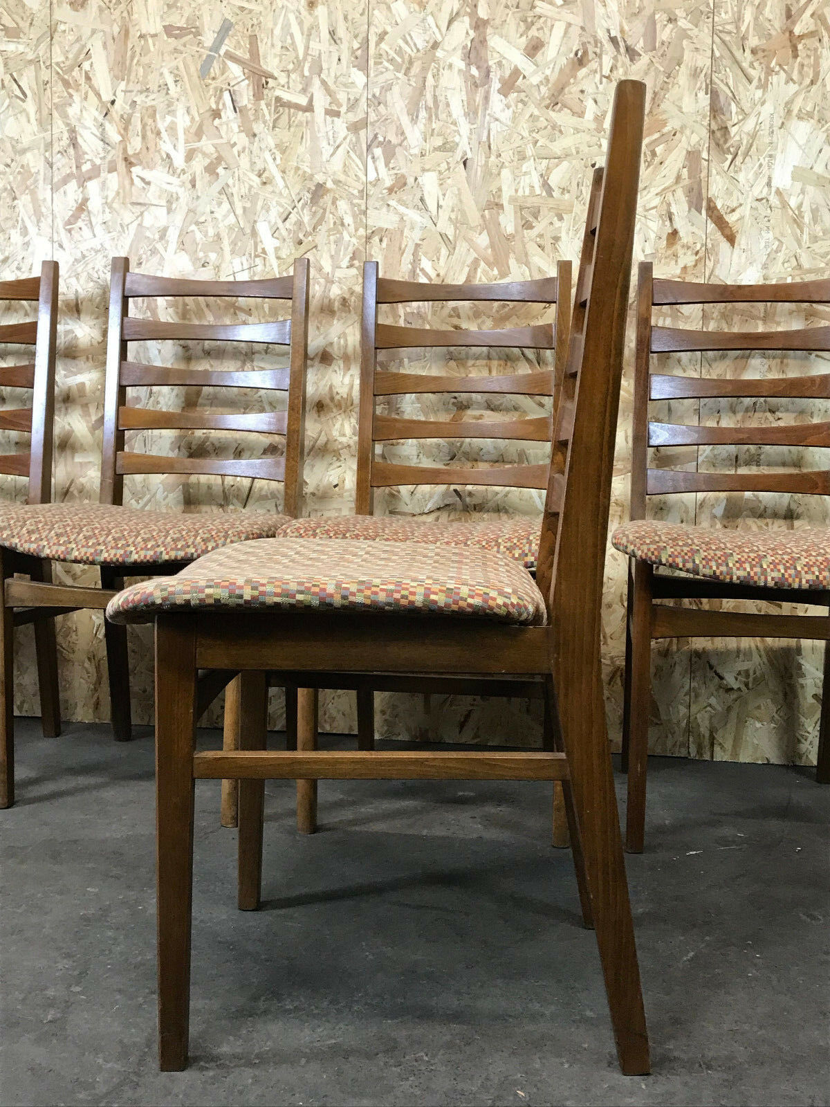 5x 60s 70s chairs dining chair dining chairs Danish design 60s