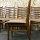 5x 60s 70s chairs dining chair dining chairs Danish design 60s
