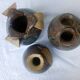 Atelier Freiling 3x round vase for small bouquet in stoneware Autumn ambiance