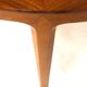 Dining table in walnut, "Facett 3-132" Bertil Fridhagen, Sweden.