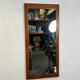 Miroir vintage XL en teck, Scandinavie, années 1970