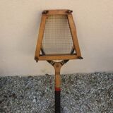 Old wooden tennis racket